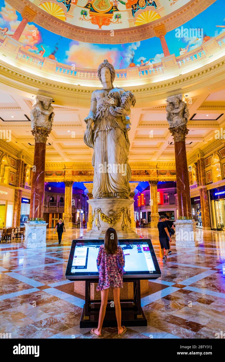 Interior of Caesars Palace Hotel and Casino, Las Vegas, Nevada, United  States of America, North America Stock Photo - Alamy