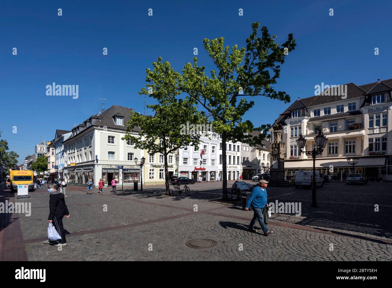 Downtown Moers Stock Photo