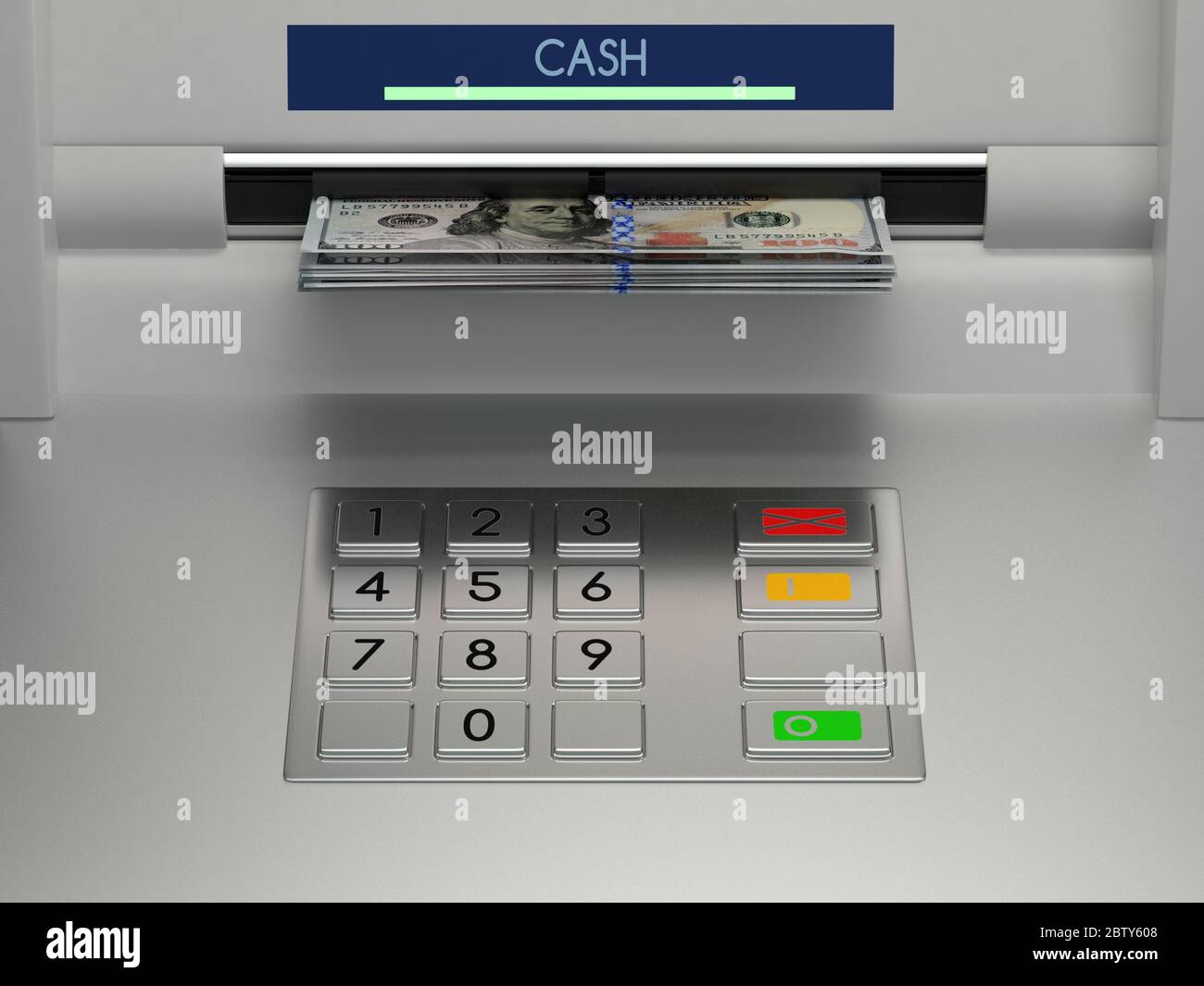 Atm machine keypad Stock Photo