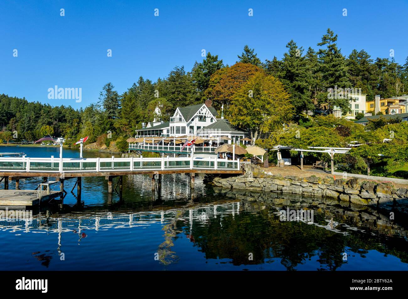 Old house, Roche harbor, San Juan islands, Washington State, United States of America, North America Stock Photo
