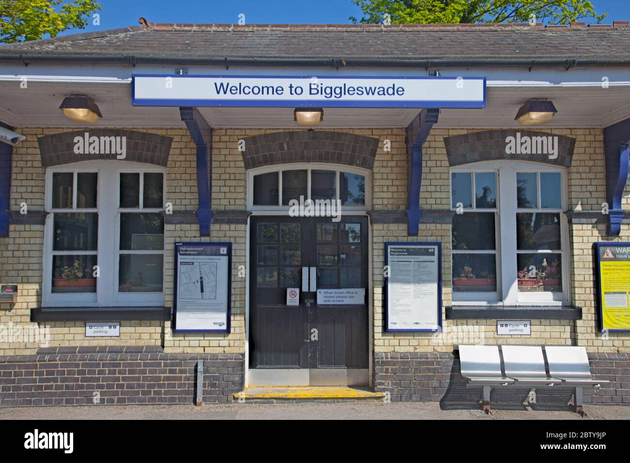 Biggleswade train station Bedfordshire, England Stock Photo