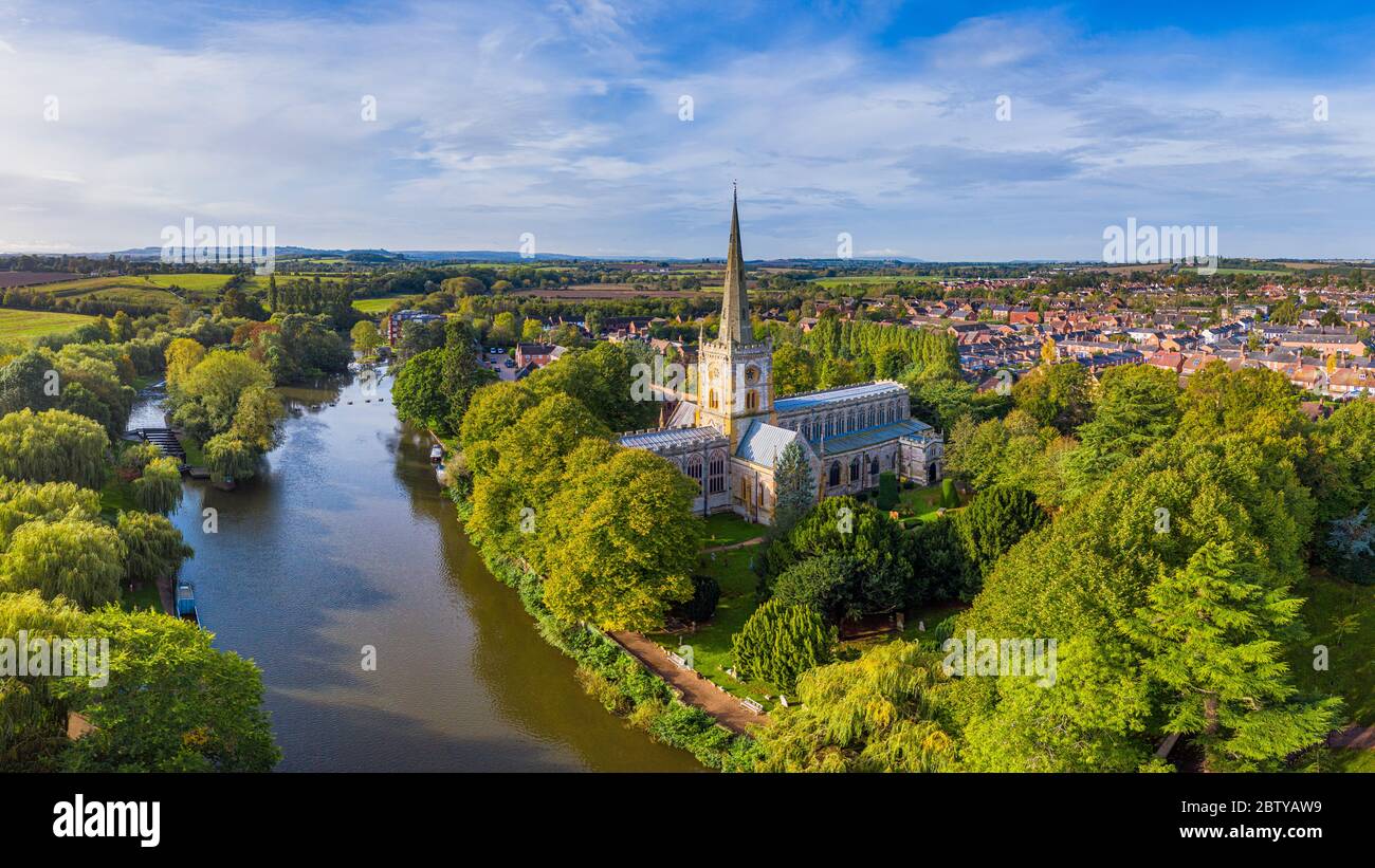 The Church of the Holy Trinity, where Shakesphere is buried, River Avon