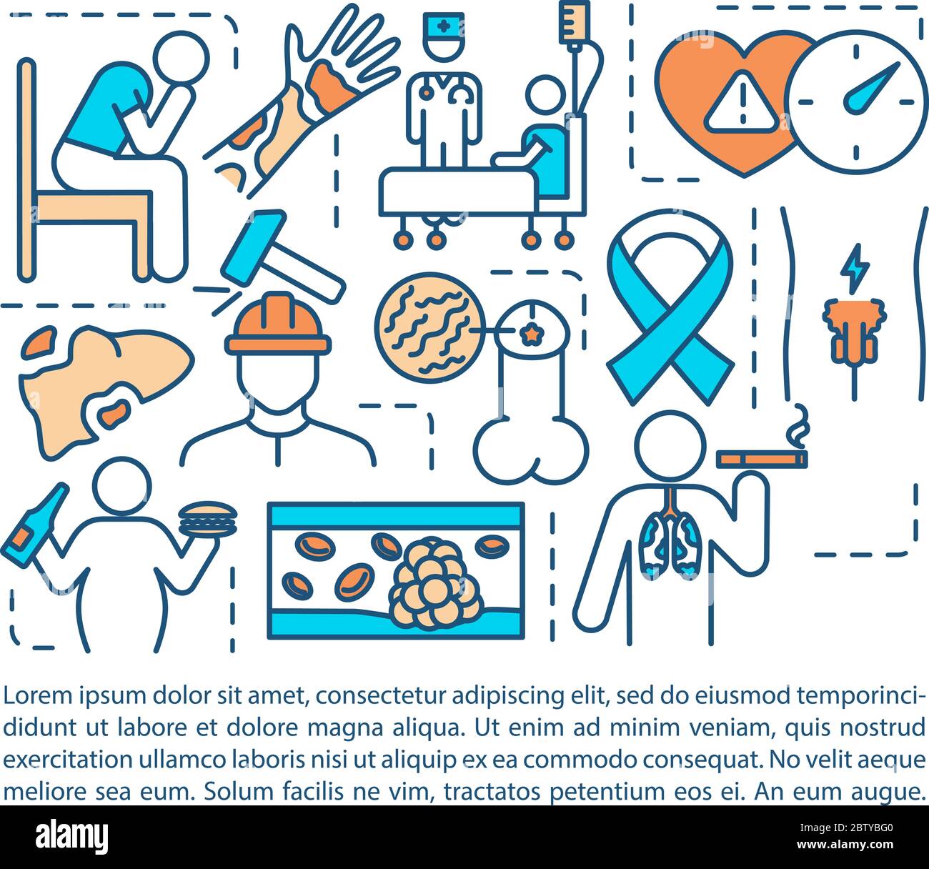 Healthcare risks Stock Vector Images - Alamy
