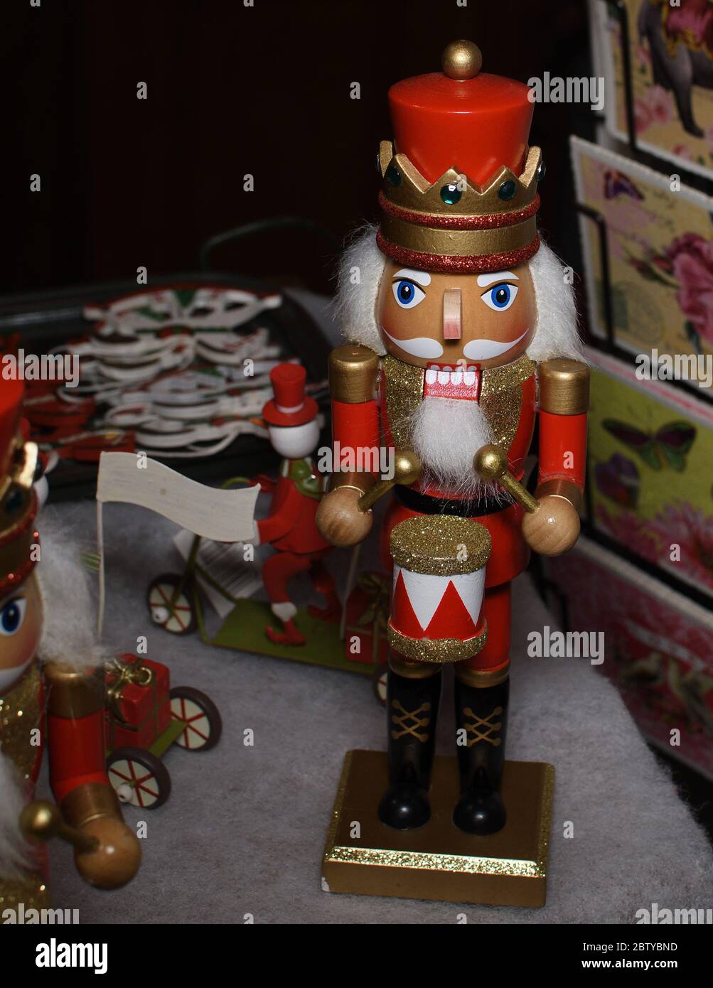 Army of Nutcrackers for sale during Christmas festival fair in Vienna