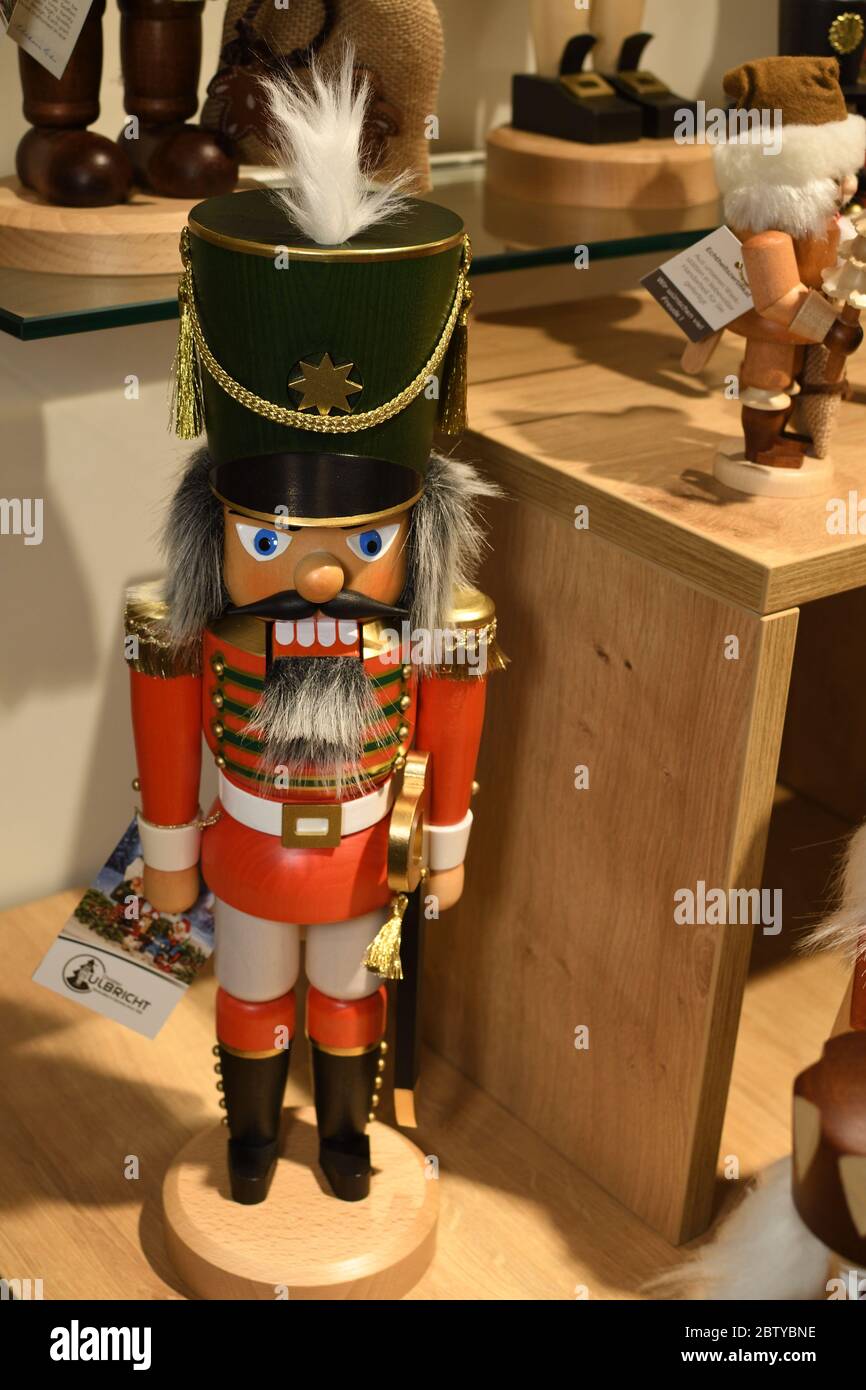 Army of Nutcrackers for sale during Christmas festival fair in Vienna