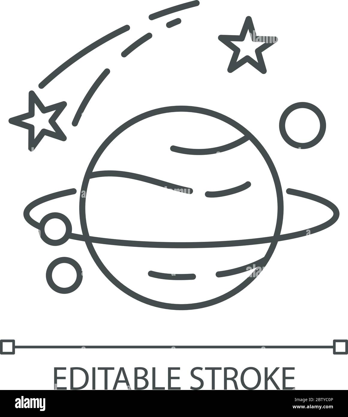 Astronomy pixel perfect linear icon Stock Vector Image & Art - Alamy