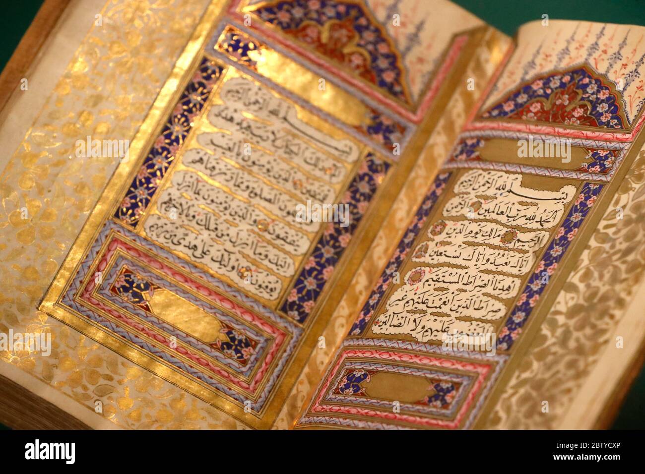 Quran Copied By Mustafa Hilmi Efendi Ottoman Turkey 1840 Ad Islamic Arts Museum Kuala Lumpur Malaysia Southeast Asia Asia Stock Photo Alamy