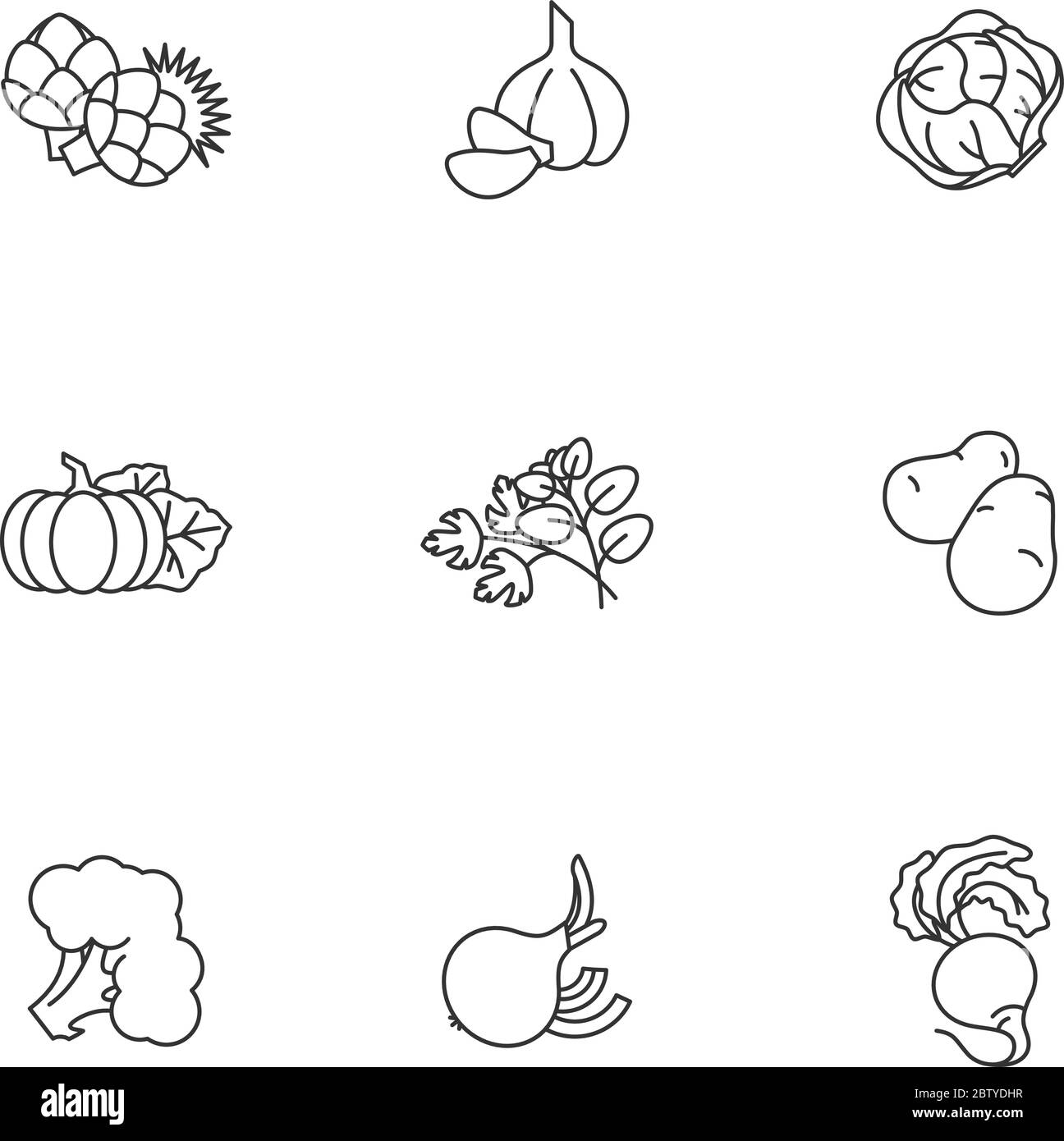 vector pixel art garlic isolated cartoon Stock Vector Image & Art 