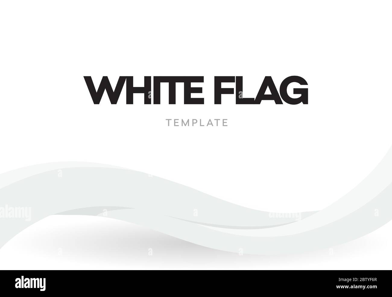 Waving flag banner template. Country national distinctive symbol