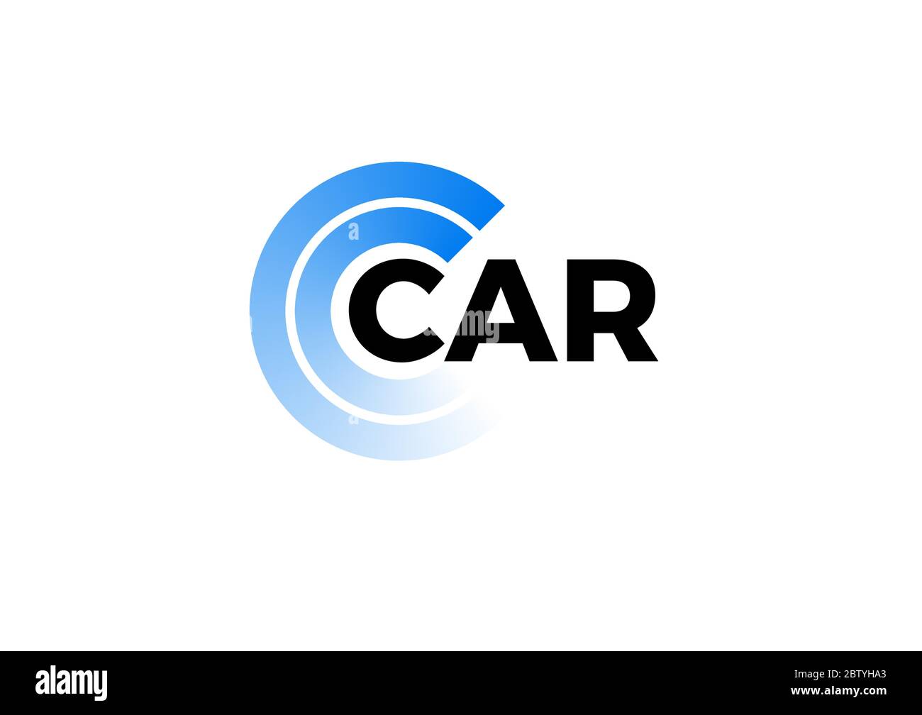 Tire marks, car service company logo. Steering wheel logotype. Racing