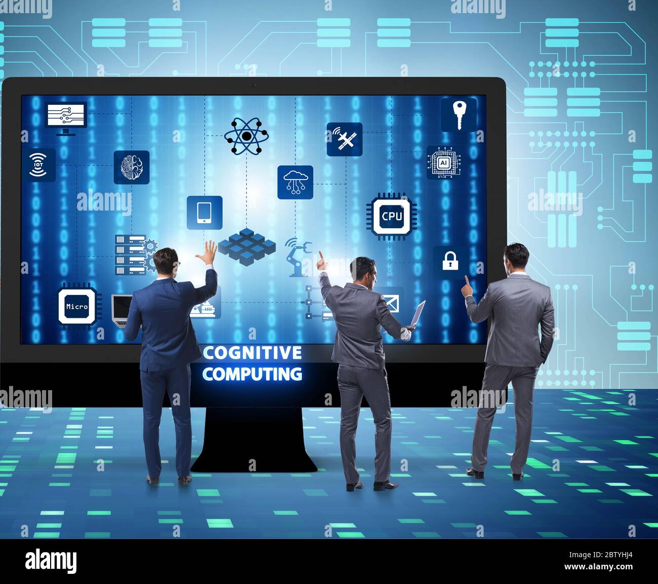 The cognitive computing concept as modern technology Stock Photo - Alamy