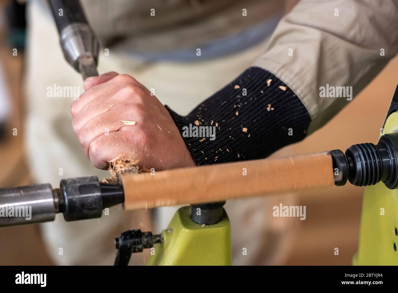 Woodworking machine tool trimming hi-res stock photography and images ...