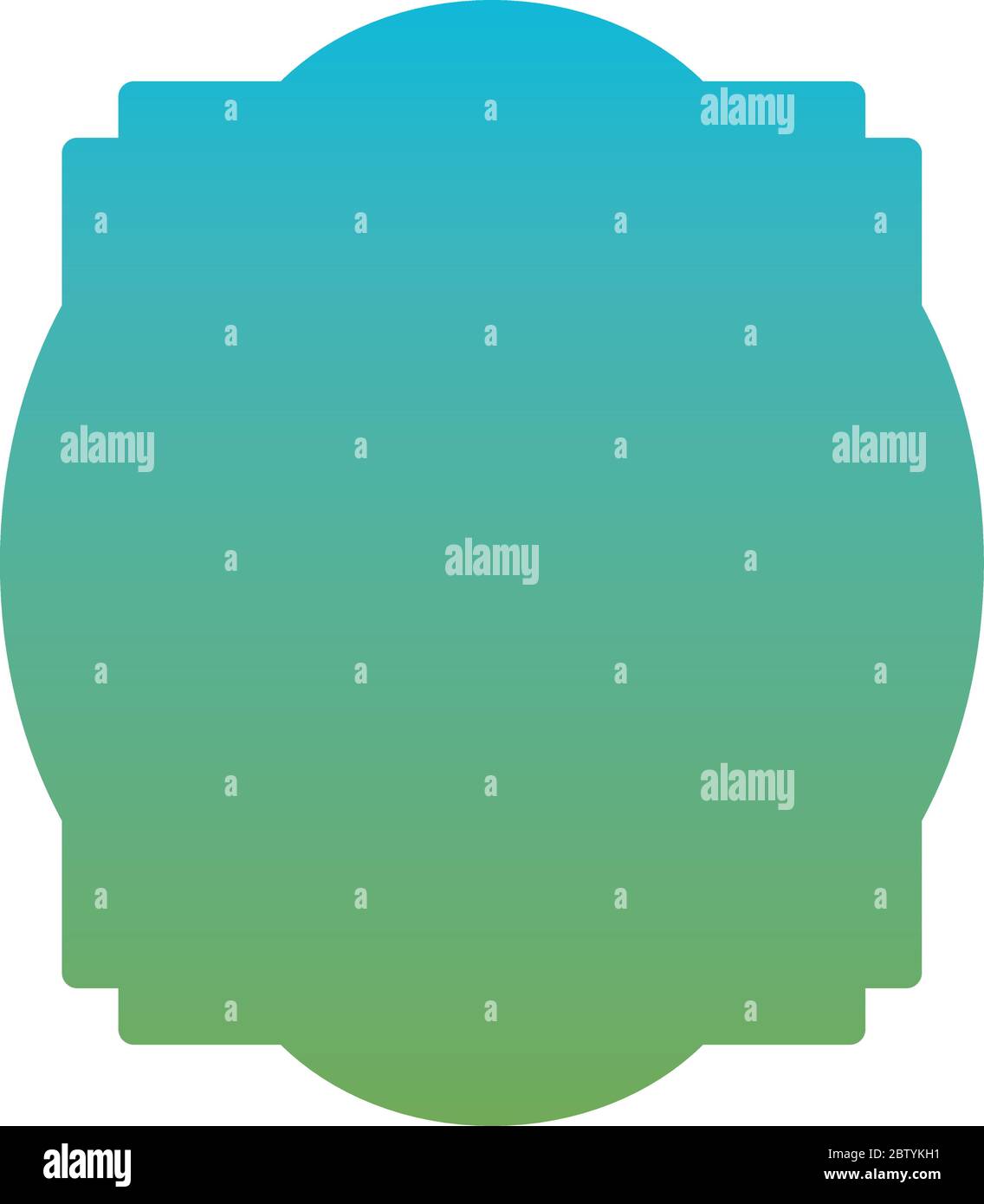Isolated blue and green gradient frame banner vector design Stock ...