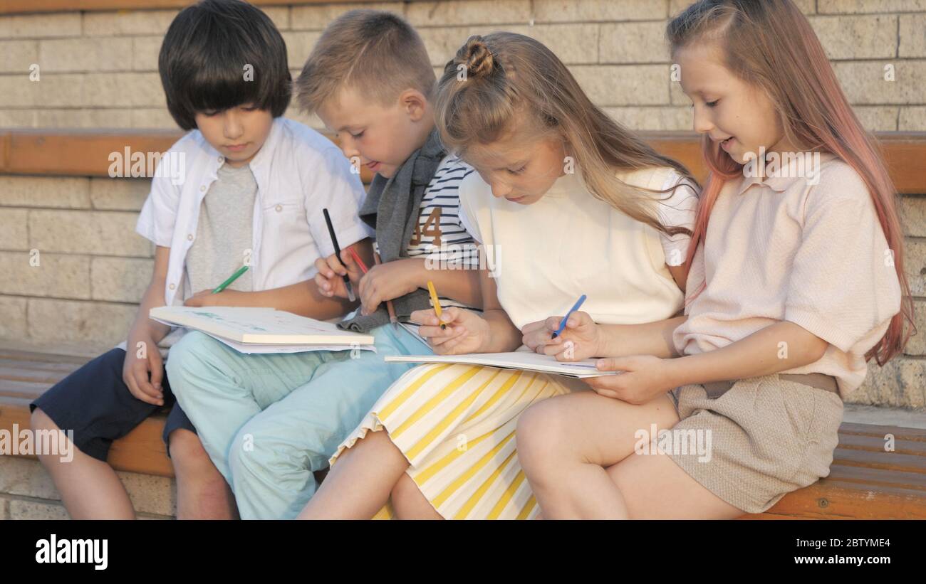 Children Drawing Painting Club High Resolution Stock Photography and ...