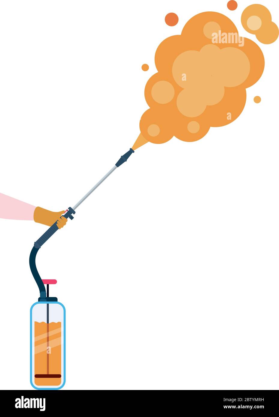 Pulverizer spray bottle with smoke vector design Stock Vector Image ...