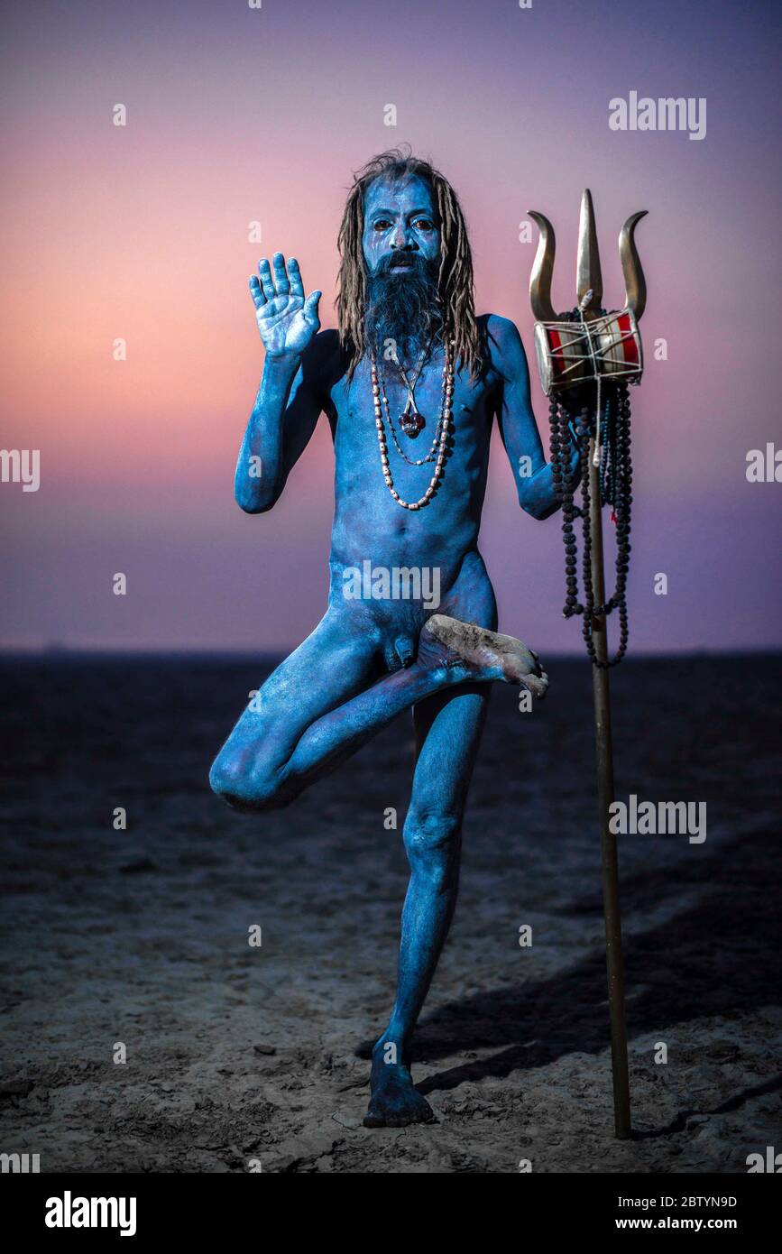 A man from the Aghori tribe; one who has no fear and has impurity ...
