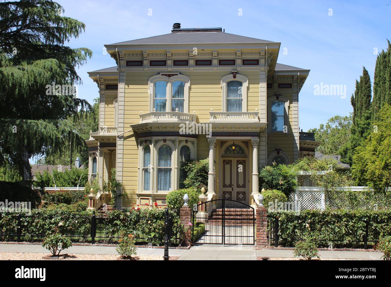 Italianate House built ca. 1875, Woodland, California Stock Photo