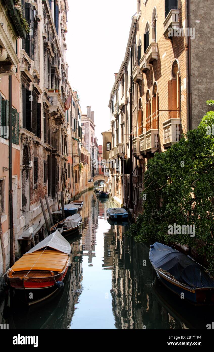 Quiet Venice Canal Stock Photo Alamy