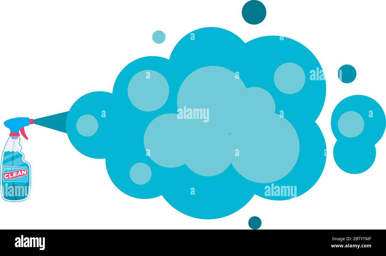 Clean spray bottle with smoke vector design Stock Vector Image & Art ...