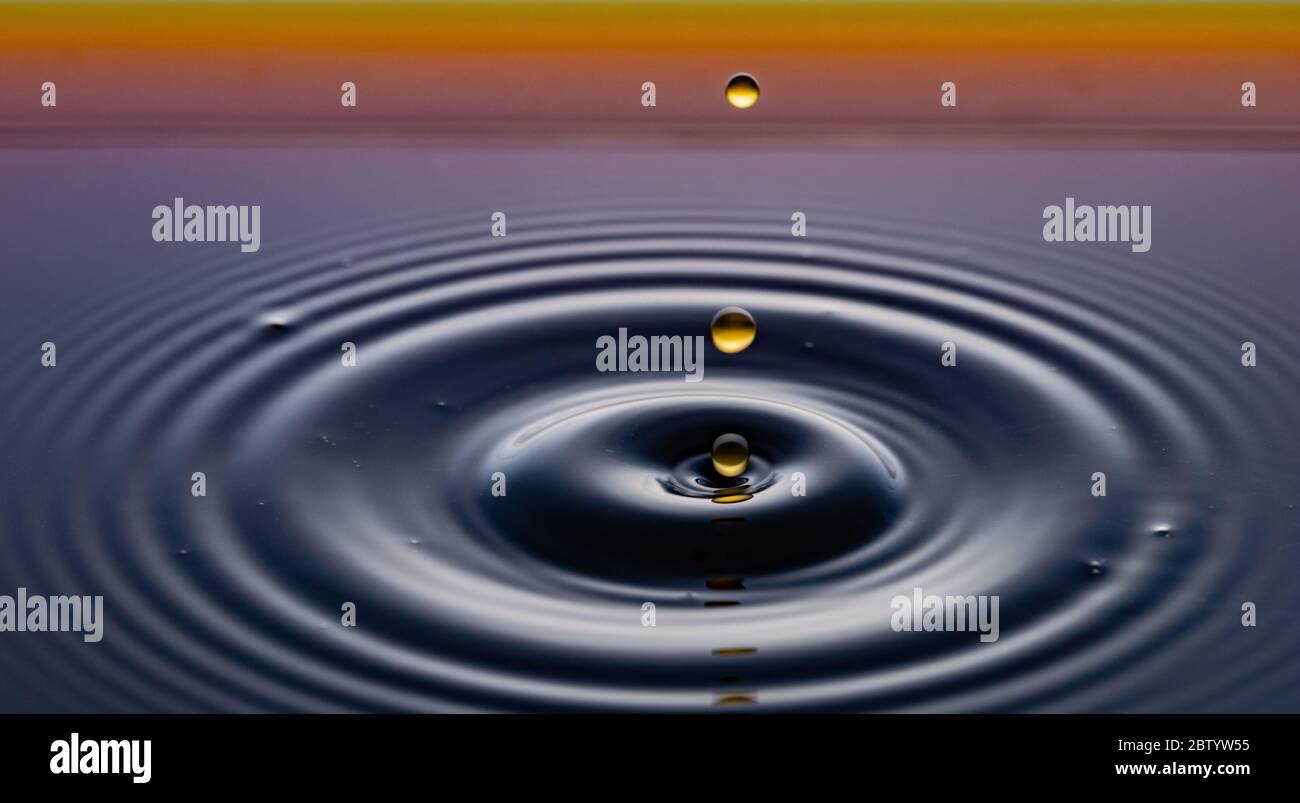 rippling after a few drops of coffee Stock Photo - Alamy