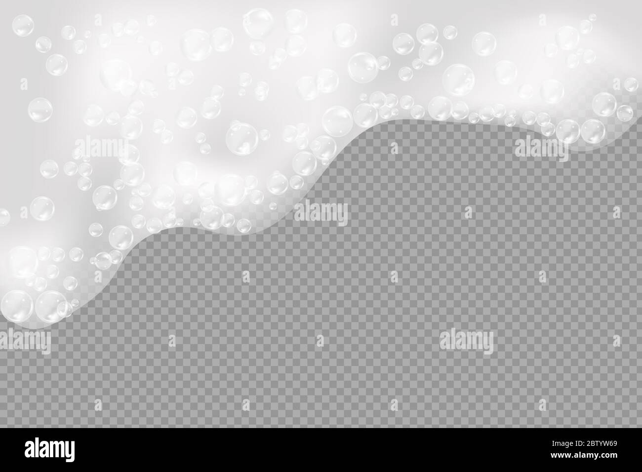 Bath foam isolated on transparent background Stock Vector Image & Art ...