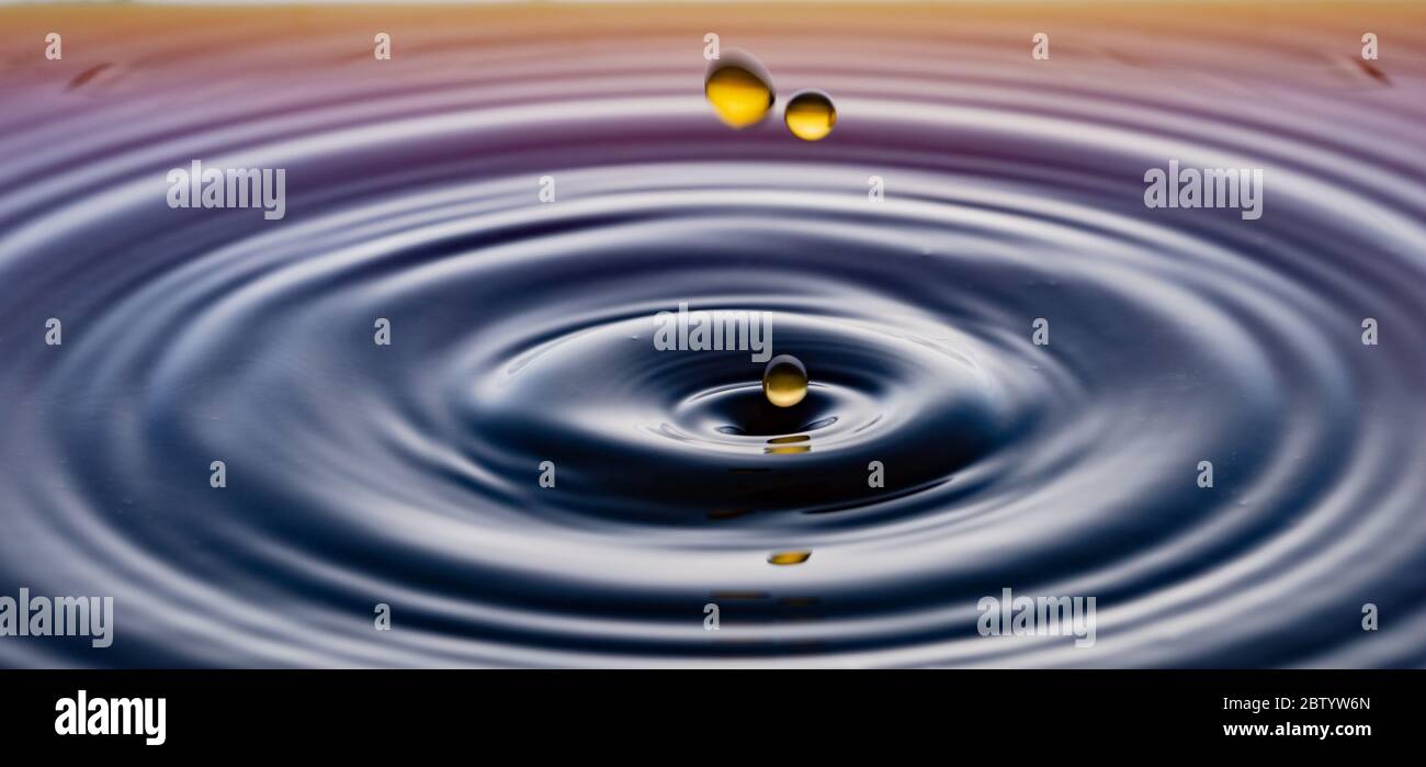 rippling after a few drops of coffee Stock Photo - Alamy