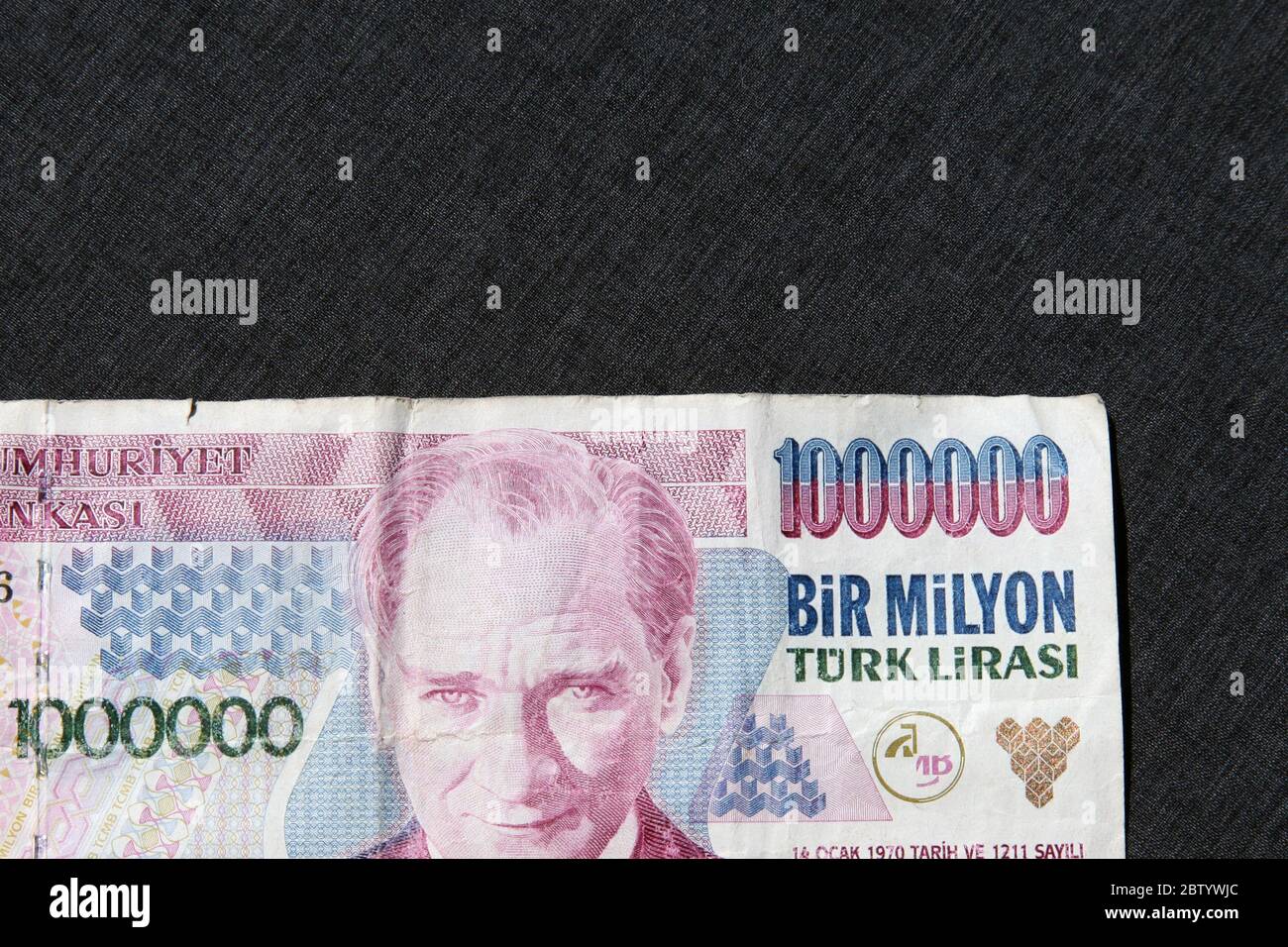 Banknote currency 1000000 turkey hi-res stock photography and images - Alamy