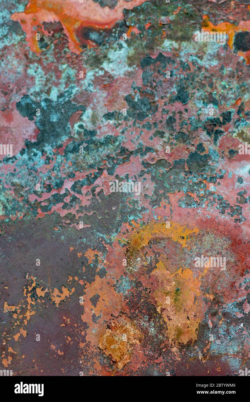 Rusted metal abstract pattern Stock Photo