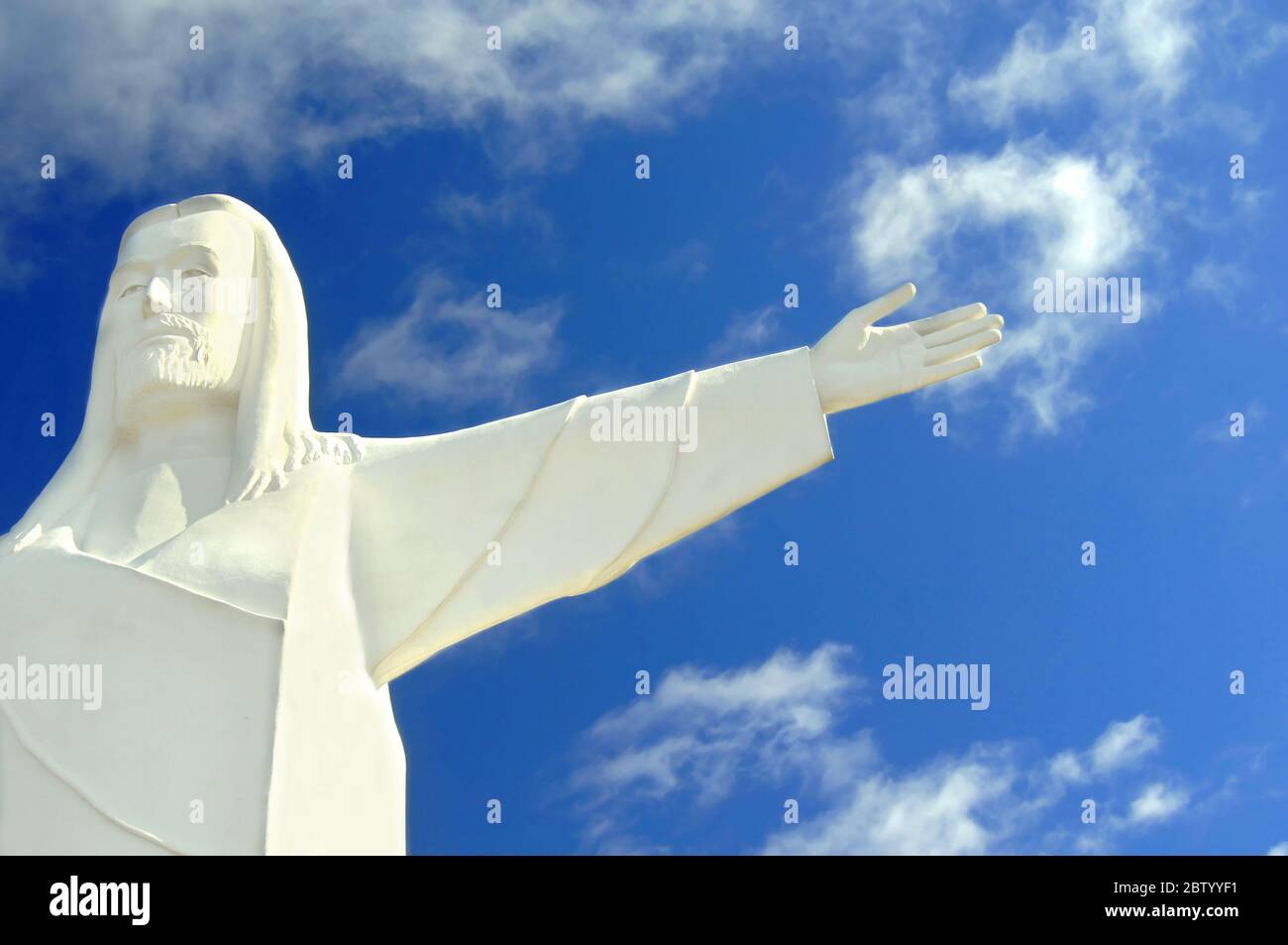 Christ of the Ozarks, a statue located in Eureka Springs, has arms