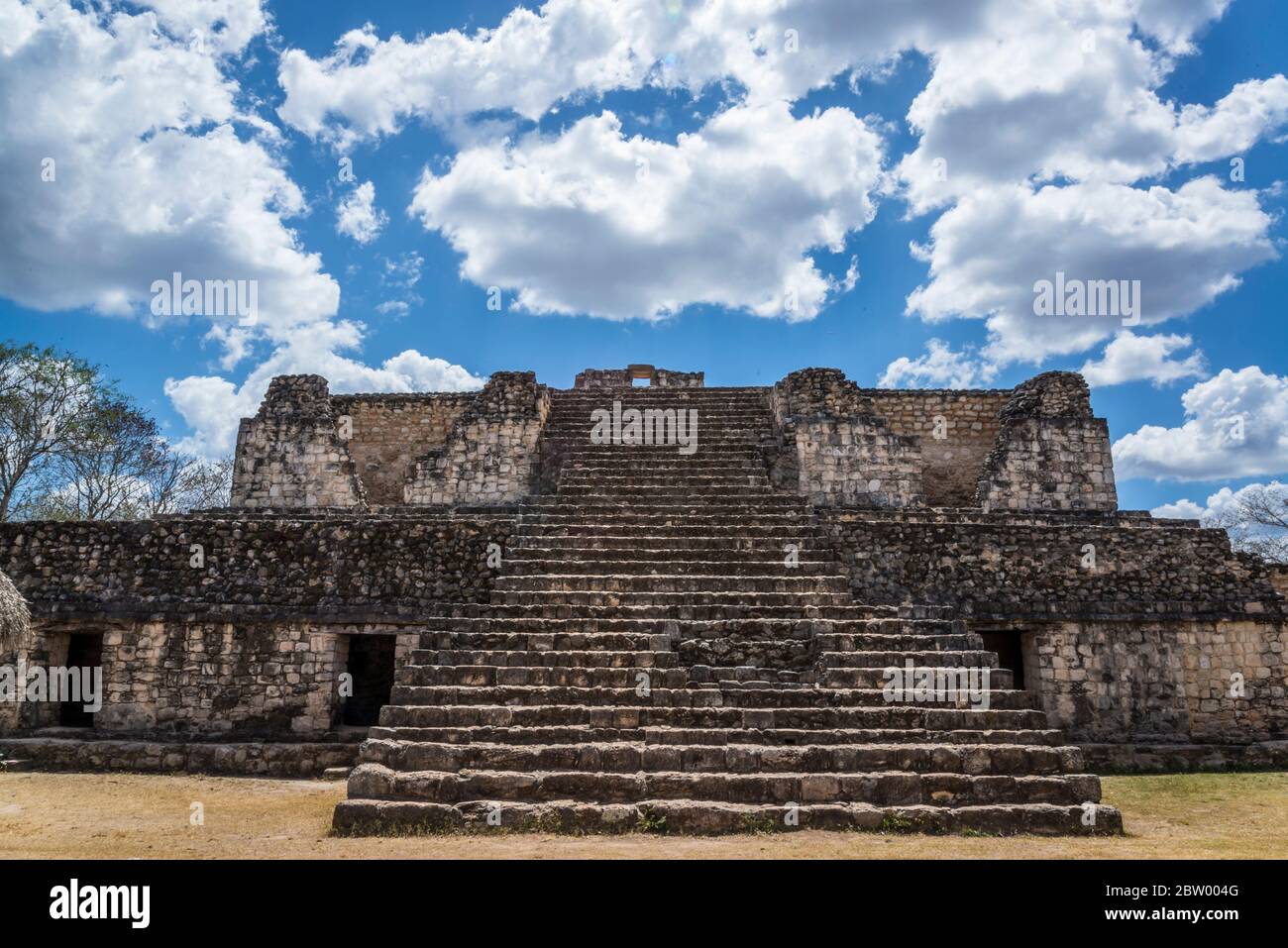 Mayan Ruins of Ek Balam, Yucatan, Mexico Stock Photo