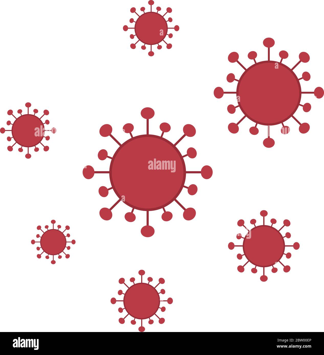 Red Covid 19 virus vector design Stock Vector Image & Art - Alamy