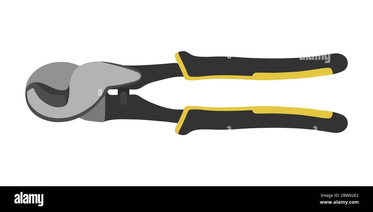 Cable cutter tool vector flat illustration Stock Vector Image & Art Alamy