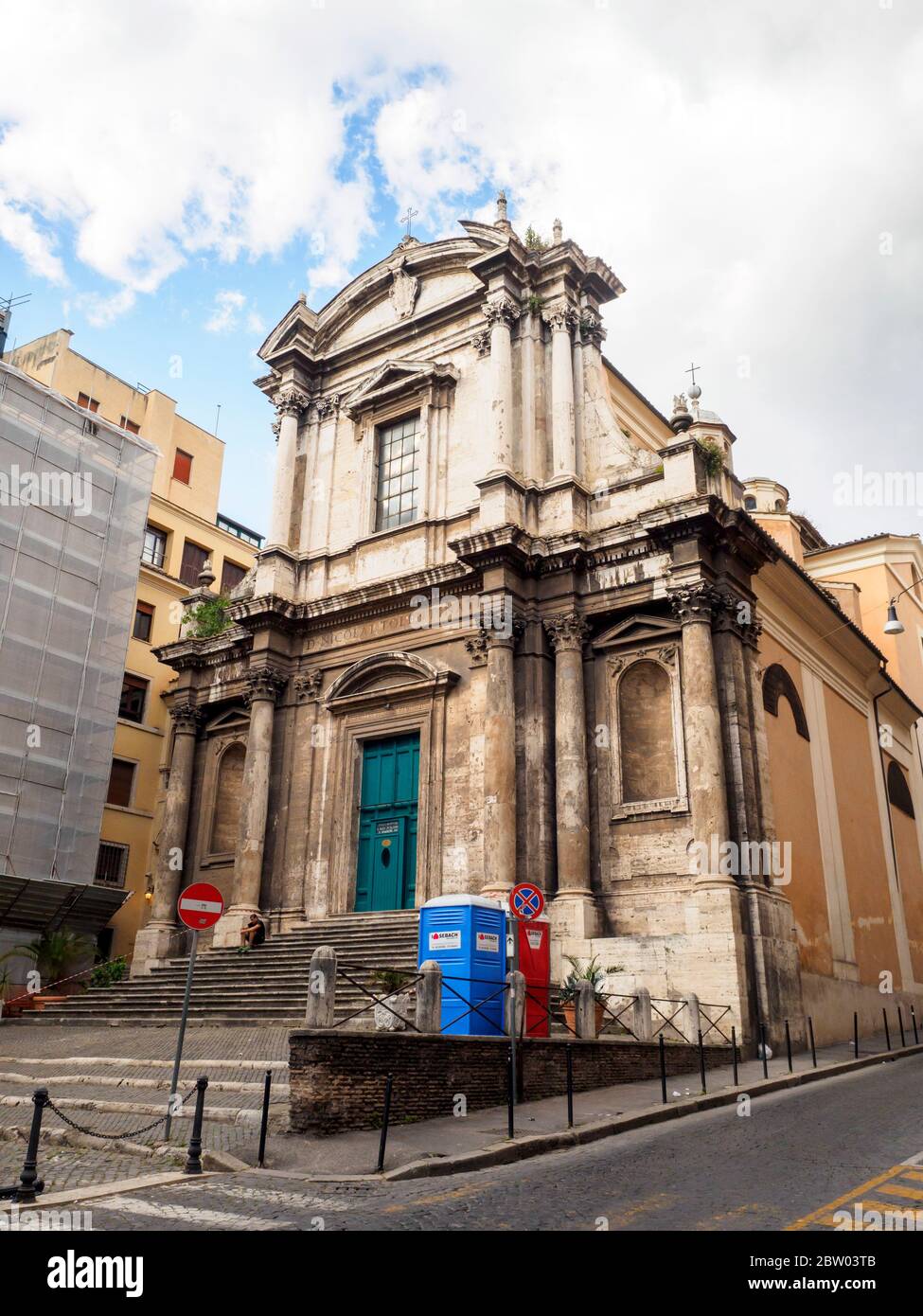 The church of San Nicola da Tolentino (Saint Nicholas of Tolentino) - Rome, Italy Stock Photo
