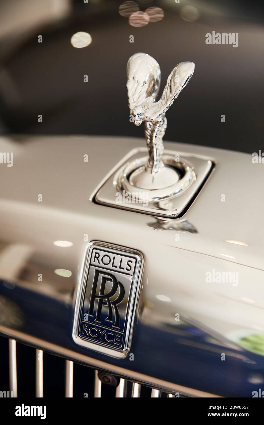 The Rolls Royce showroom in Sunningdale, Berkshire, England Stock Photo