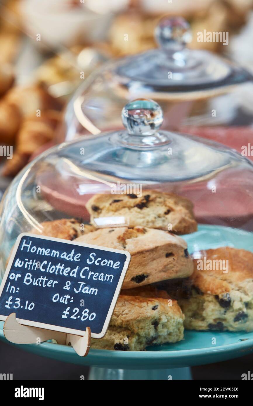 Interior of Sun Hill Cafe in Sunninghill, Berkshire, England, UK Stock