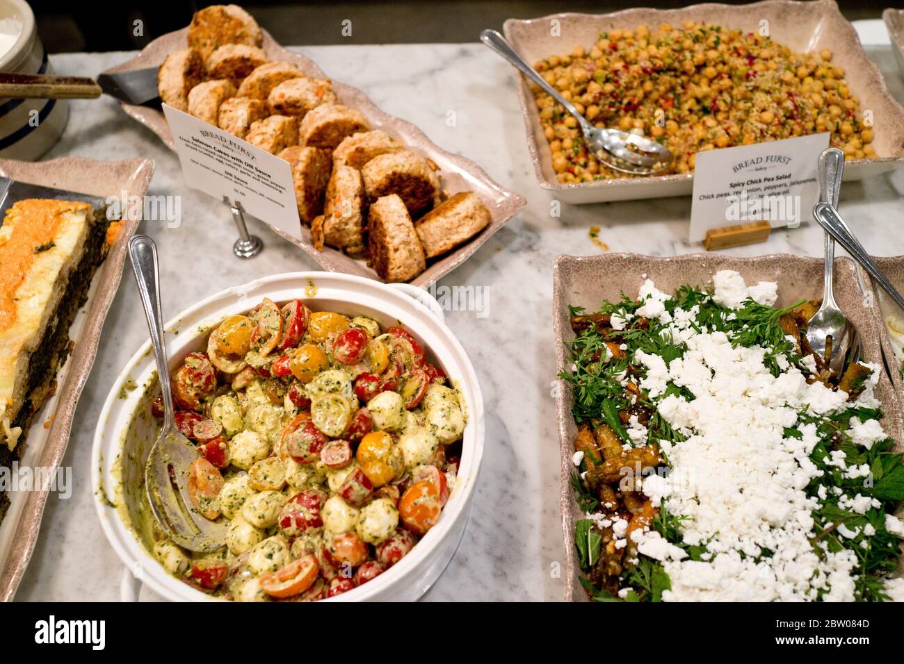 Bread Furst, neighborhood, bakery, Van Ness, Forest Hills, Washington,D.C. Opened by Mark Furstenberg in 2017. Sample of products. Stock Photo