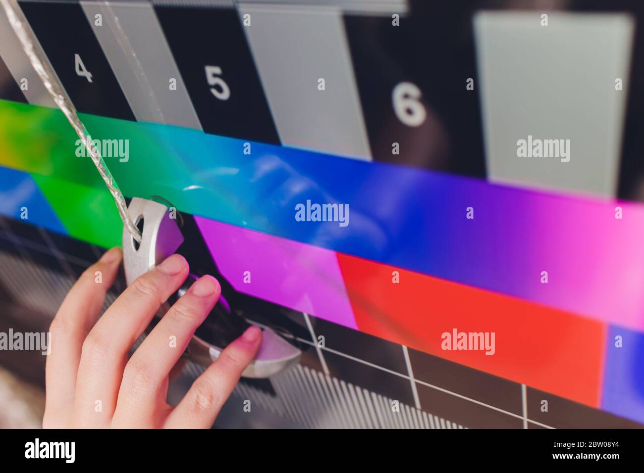 photographer monitor with Display Calibration in the office, tools for