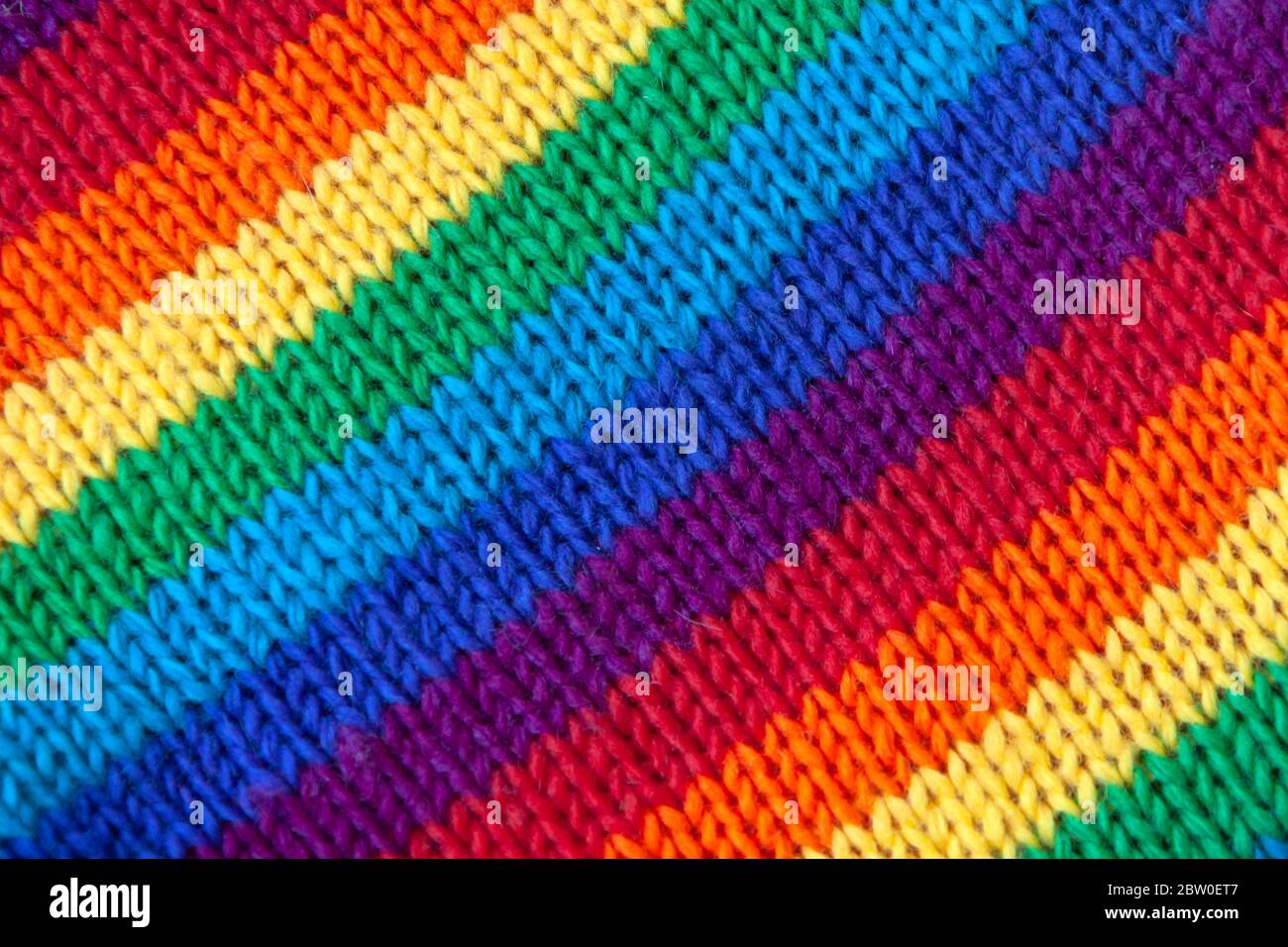 a knitted background in rainbow colors Stock Photo - Alamy