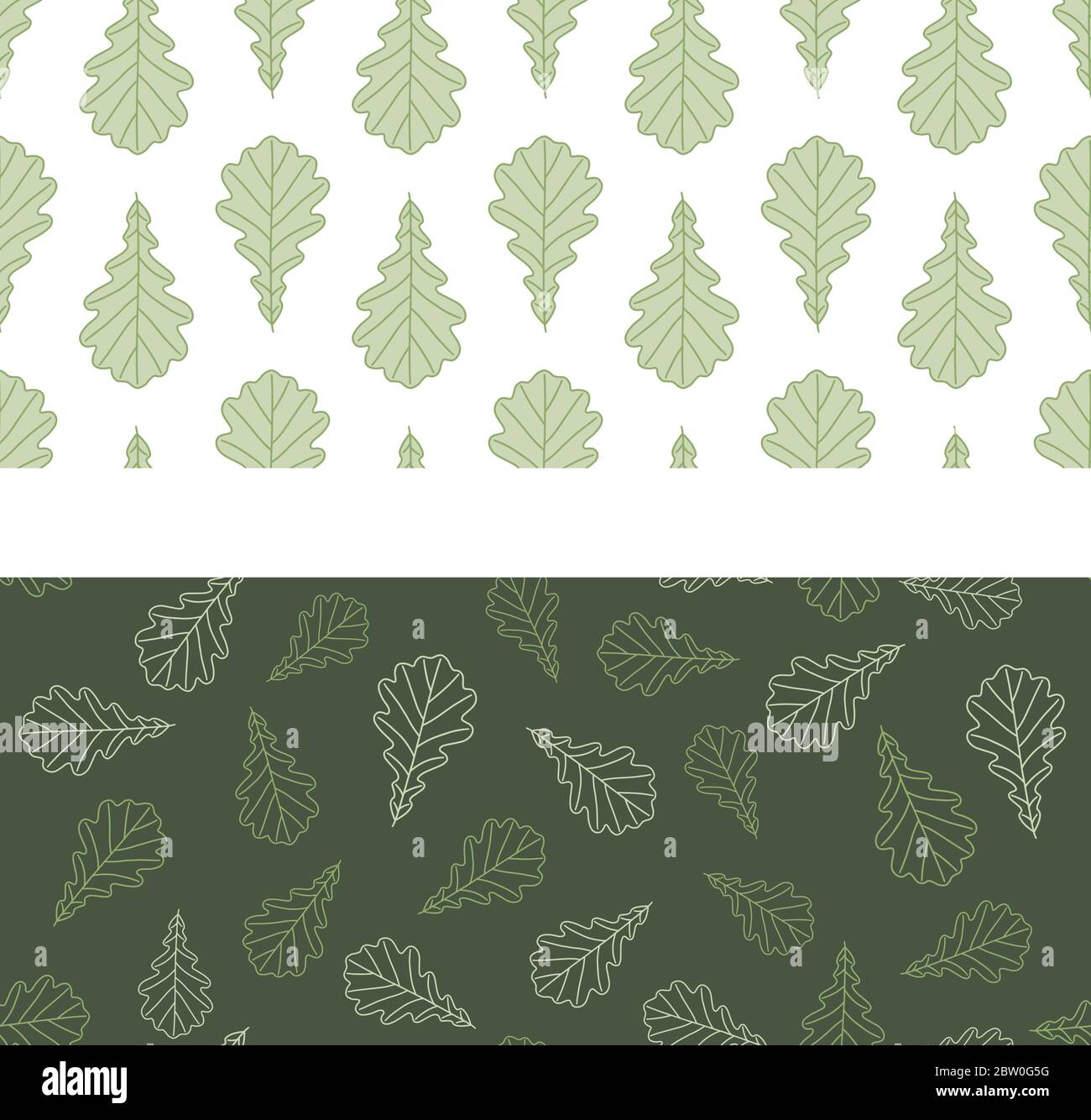 Oak green leaves background Stock Vector Image & Art - Alamy