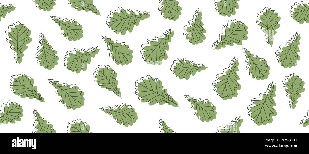Oak green leaves background Stock Vector Image & Art - Alamy