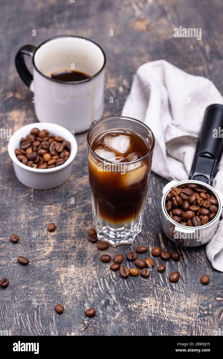Espresso tonic, trendy coffee drink Stock Photo Alamy