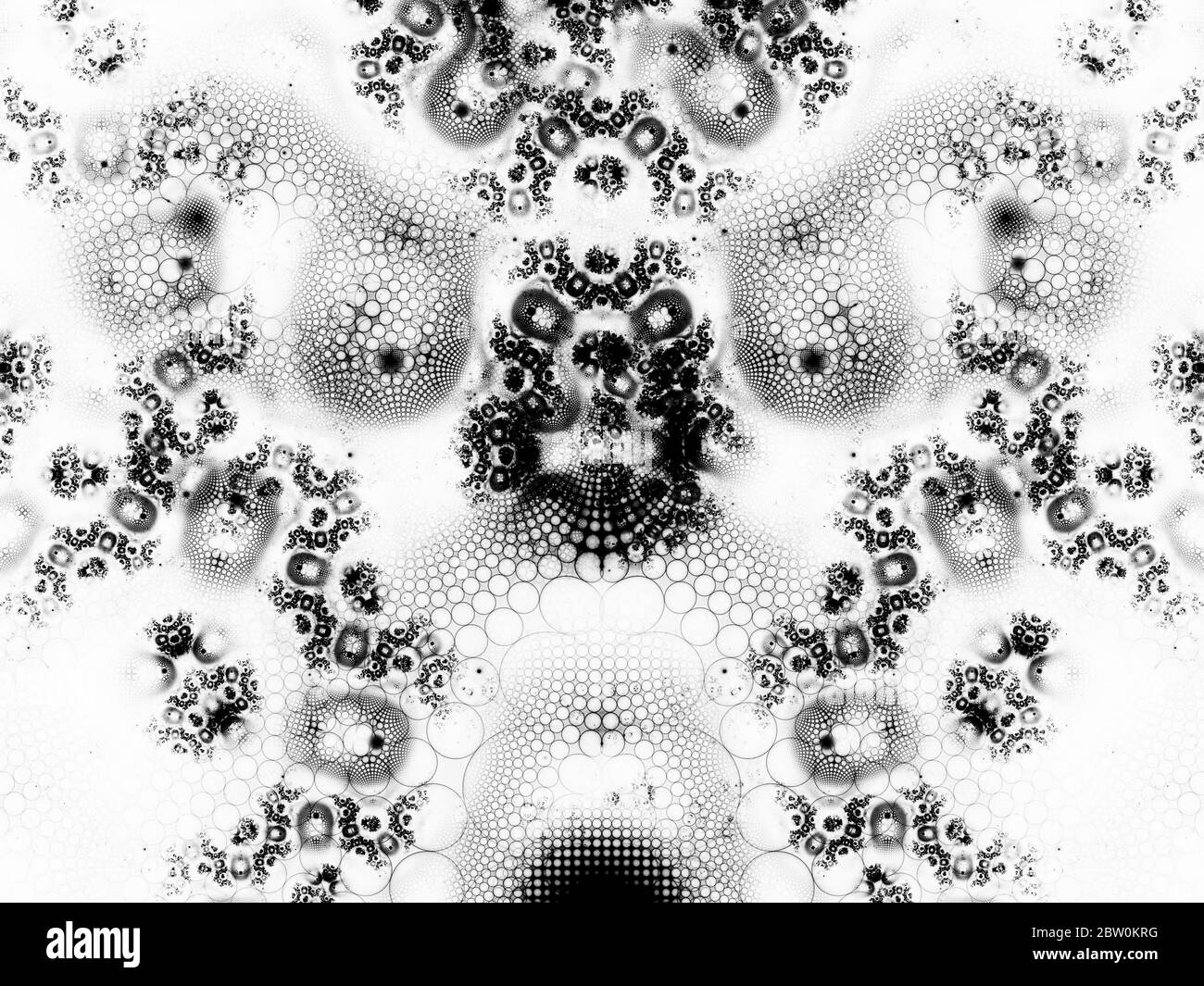 Fractal mandelbrot Black and White Stock Photos & Images - Alamy