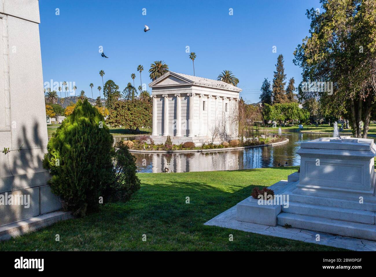 Hollywood Forever cemetery Stock Photo