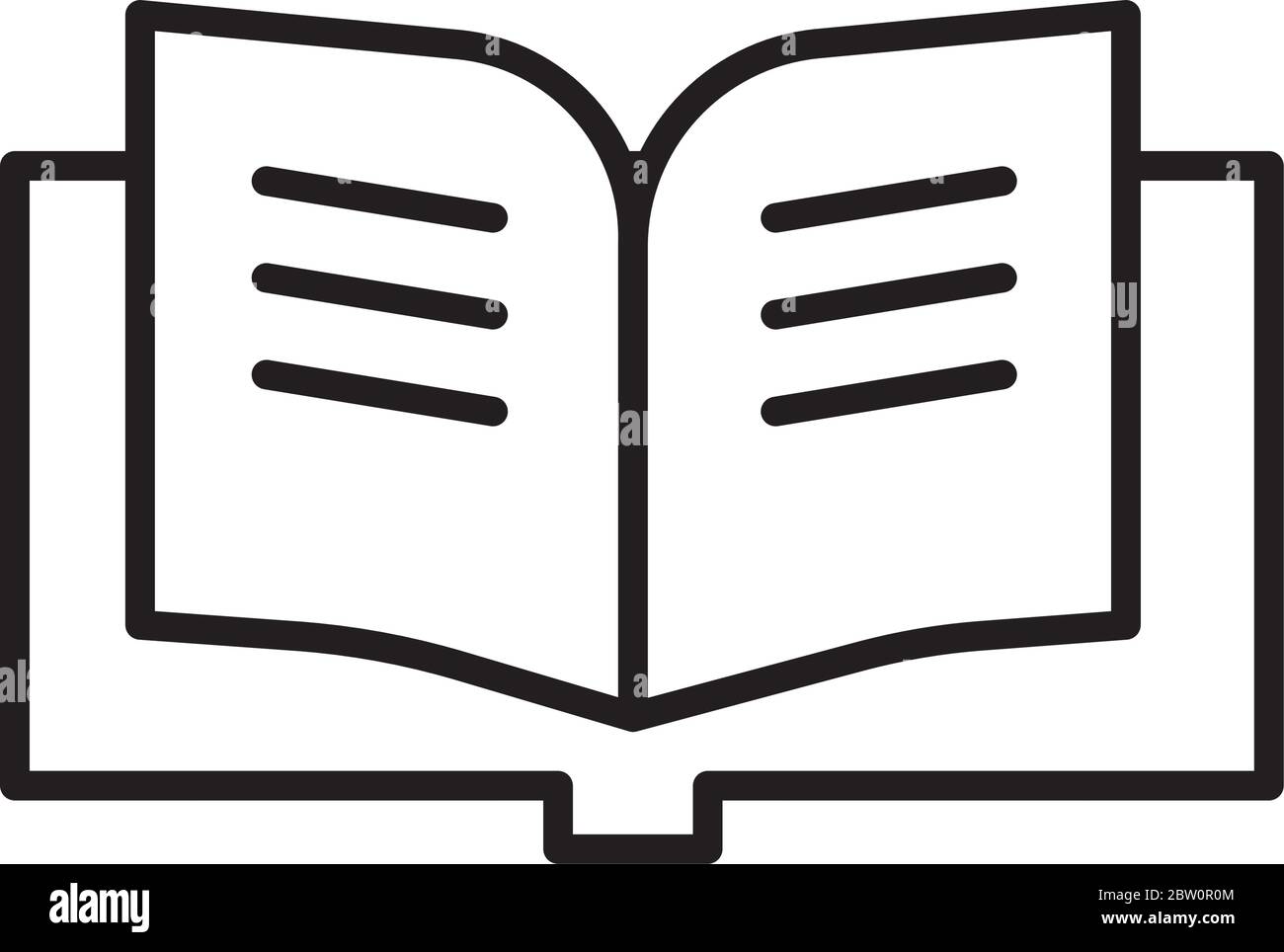 text book line style icon Stock Vector Image & Art - Alamy