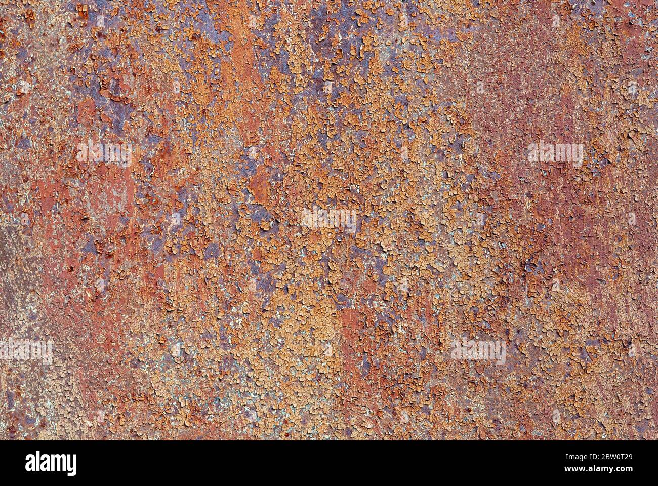 rusty metal and cracked old paint background Stock Photo