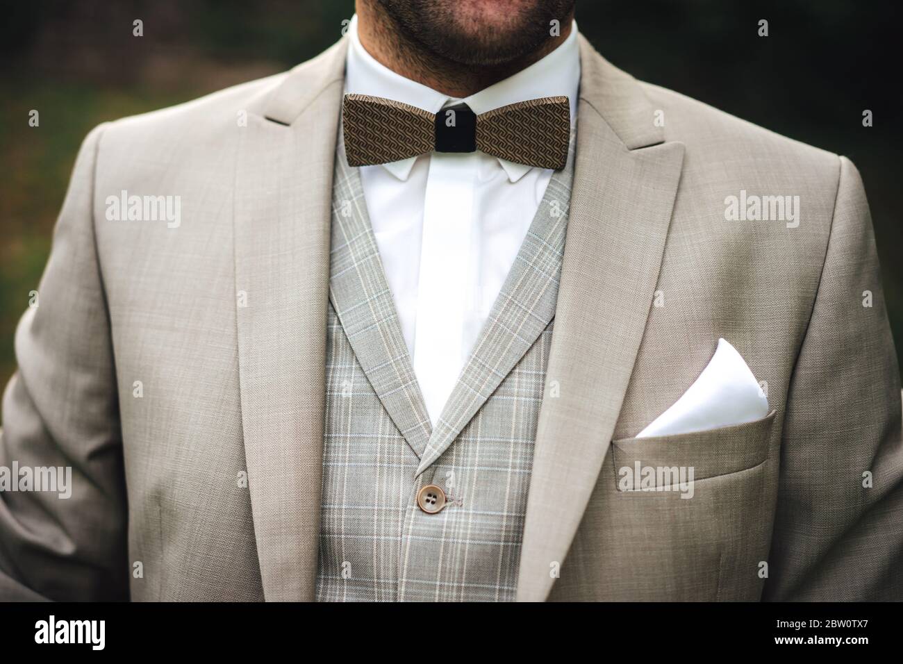 Men`s Accessories Outfits. Brown Formal Leather Shoes, Bow-tie and  Suspenders Prepared for Dressing Stock Photo - Image of pair, ceremony:  189267278