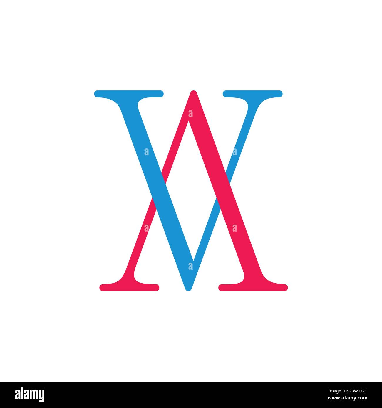 letter av linked colorful logo vector Stock Vector Image & Art - Alamy