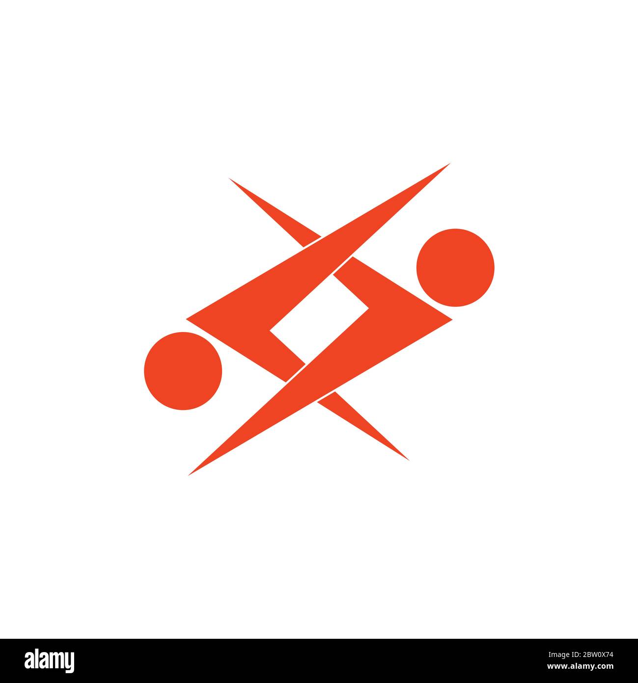 simple linked abstract people arrows teamwork logo vector Stock Vector