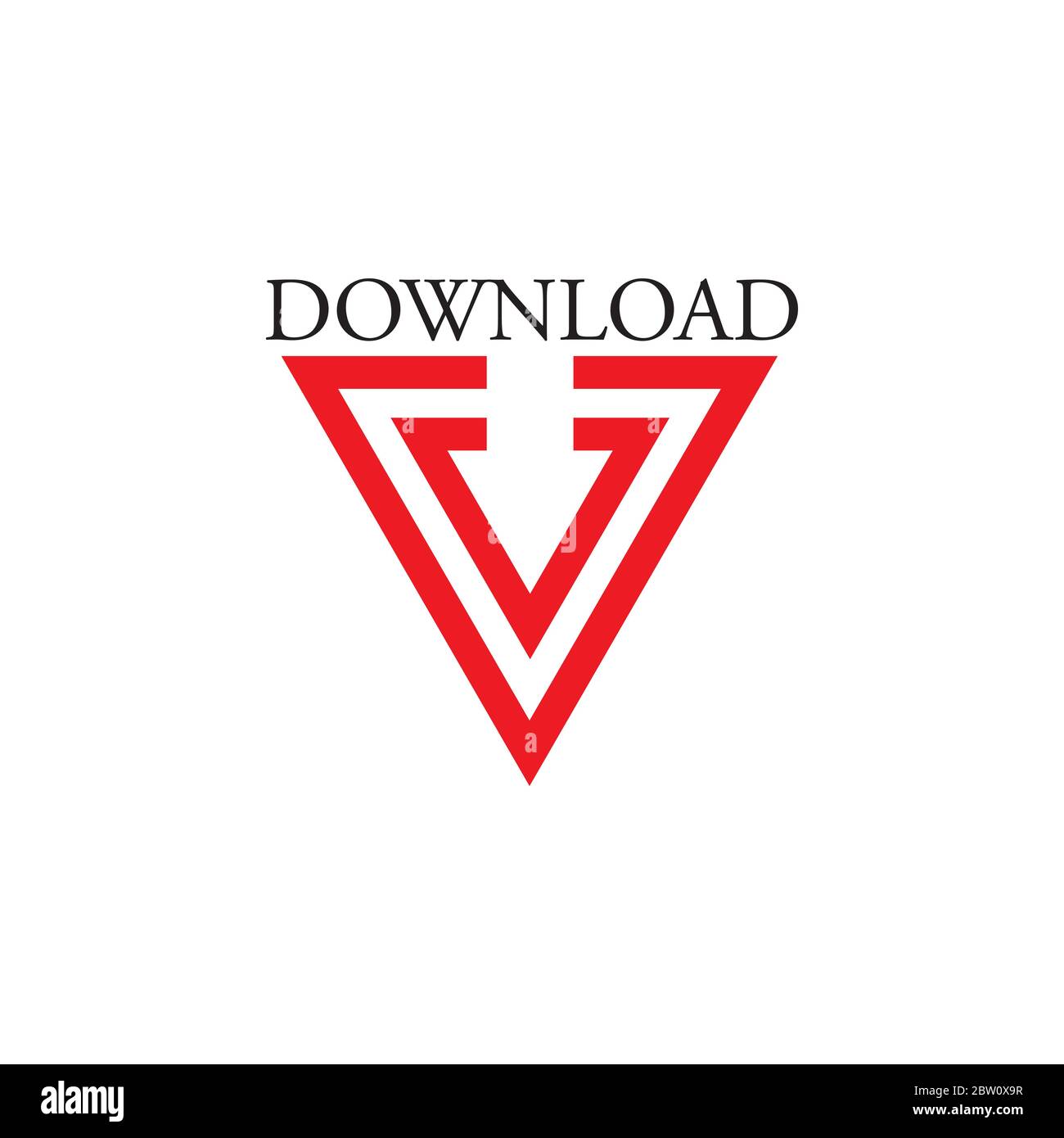 Up down triangle arrow Stock Vector Images - Alamy