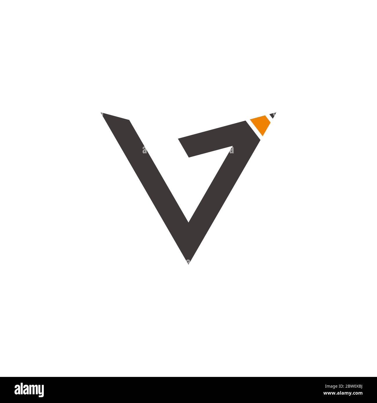 Letter v drawing Cut Out Stock Images & Pictures Alamy